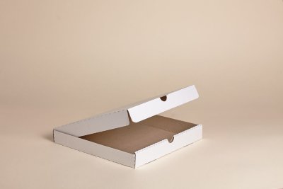 Коробка для пиццы, 360x360x40мм, микрогофрокартон, белая