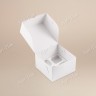 Коробка для капкейков, 160x160x100мм, на 4 капкейка, целлюлозный картон, белый с односторонним мелованным покрытием, премиум