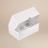 Коробка для капкейков, 250x170x100мм, на 6 капкейков, целлюлозный картон, белый с односторонним мелованным покрытием, окно сверху, премиум
