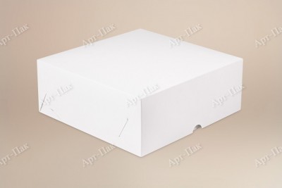 Коробка для капкейков, 250x250x100мм, на 9 капкейков, целлюлозный картон, белый с односторонним мелованным покрытием, премиум