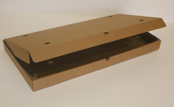Коробка для пиццы, 600x300x45мм, гофрокартон, бурая