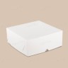 Коробка для капкейков, 250x250x100мм, на 9 капкейков, целлюлозный картон, белый с односторонним мелованным покрытием, без окна, эконом