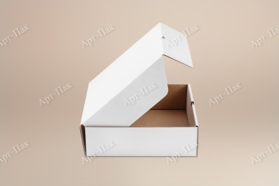 Коробки для пирогов, 320x320x85мм, гофрокартон, белые
